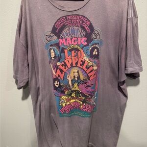 Vintage Led Zeppelin Rock Band Purple Shirt